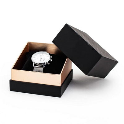 De Gift die van de het Horlogedoos van CMYK 4C Zwart Polsdeksel en OEM van de Bodemdoos ODM verpakken