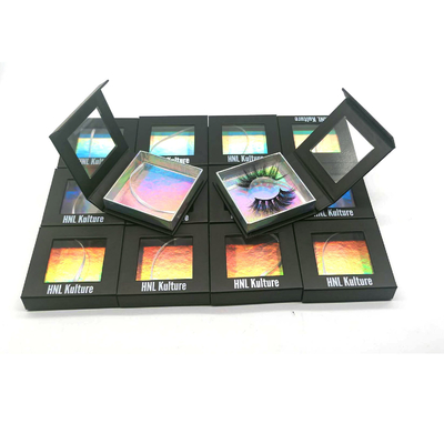 kopen 600gsm de UVdruk van ooglash magnetic window box packaging online manufacture