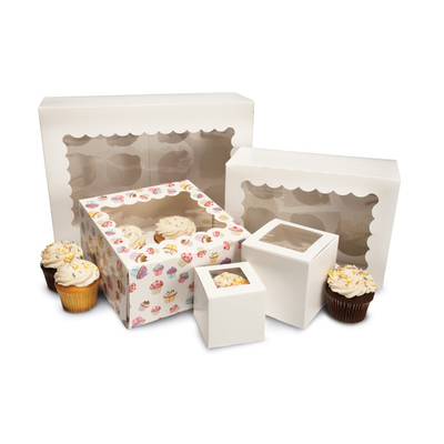 kopen Enige Mini Kraft Paper Cupcake Cake-Dozen 2 4 6 12 Gaten voor Huwelijkskerstmis online manufacture