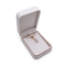 Van het Fluweel het Magnetische Juwelen van CMYK 4C van het de Doosleer Huwelijk Ring Box Silver Stamping