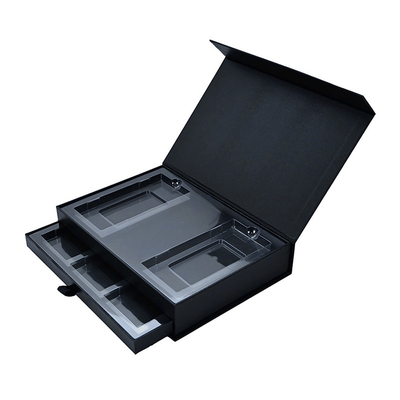 400G met een laag bedekte Flip Top Cosmetic Gift Box-Verpakking met Magnetische Vangststeen UV