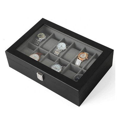 Hardhoutmdf van het de Gifthorloge van het Raadsglas de Juwelendoos EVA Insert