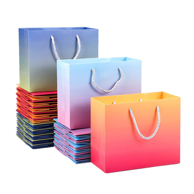 Hologrameffect Gedrukte Document Boodschappentassen met Linthandvat Pantone
