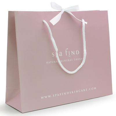 de Luxegift Gedrukte Document van 100gsm 128gsm Boodschappentassen met Linthandvat