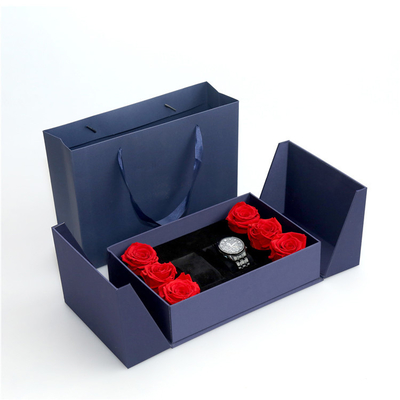 ODM Logo Magnetic Packaging Cardboard Watch Doos Metaallaminering