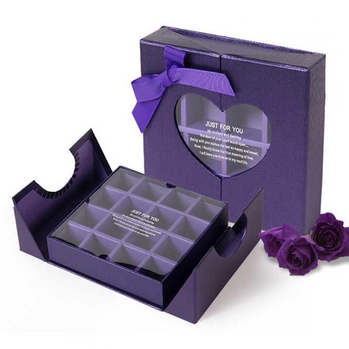 CMYK 2 de Giftdoos die van de Deur Stijve Chocolade OEM ODM verpakken 0