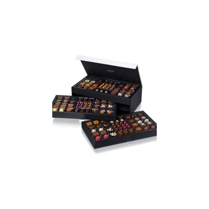 350g Art Paper Hard Cardboard Gift-de Truffel die van de Dozenchocolade UVvlek verpakken 2