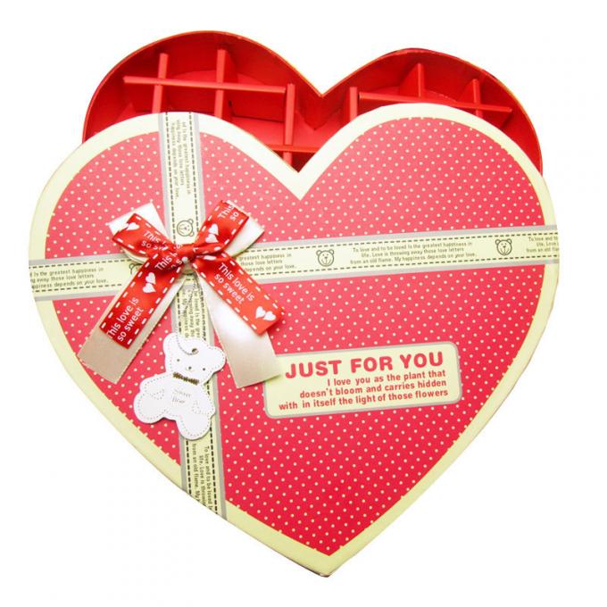 157g Art Paper Hard Cardboard Christmas-Chocoladedozen die het Vernissen verpakken 0