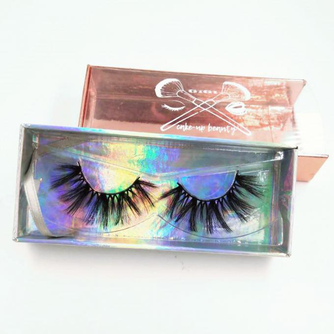 Holografisch Document Flip Top Eyelash Magnetic Box met Linthandvat 1