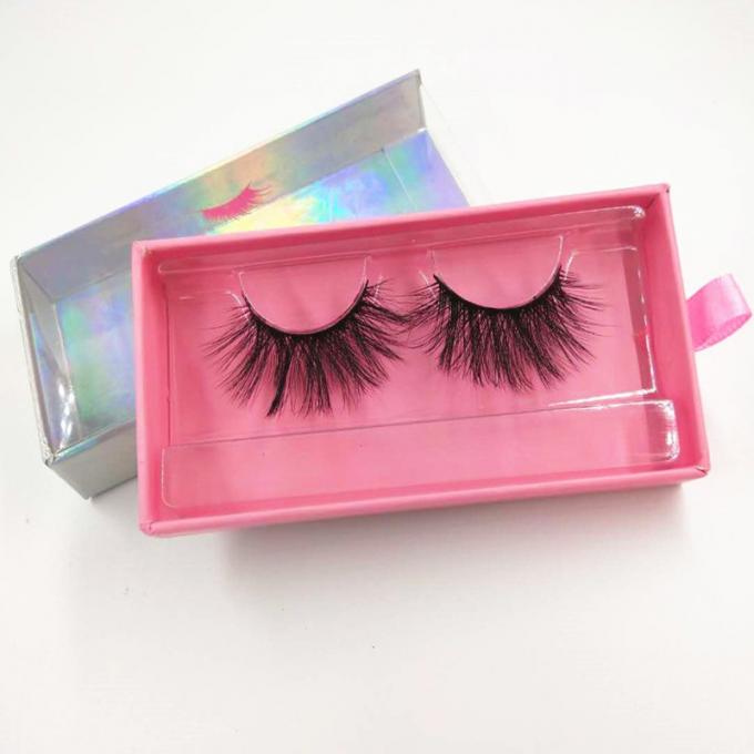 Holografisch Document Flip Top Eyelash Magnetic Box met Linthandvat 0