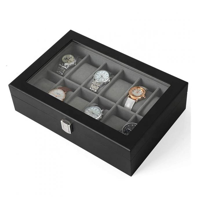 Hardhoutmdf van het de Gifthorloge van het Raadsglas de Juwelendoos EVA Insert 1