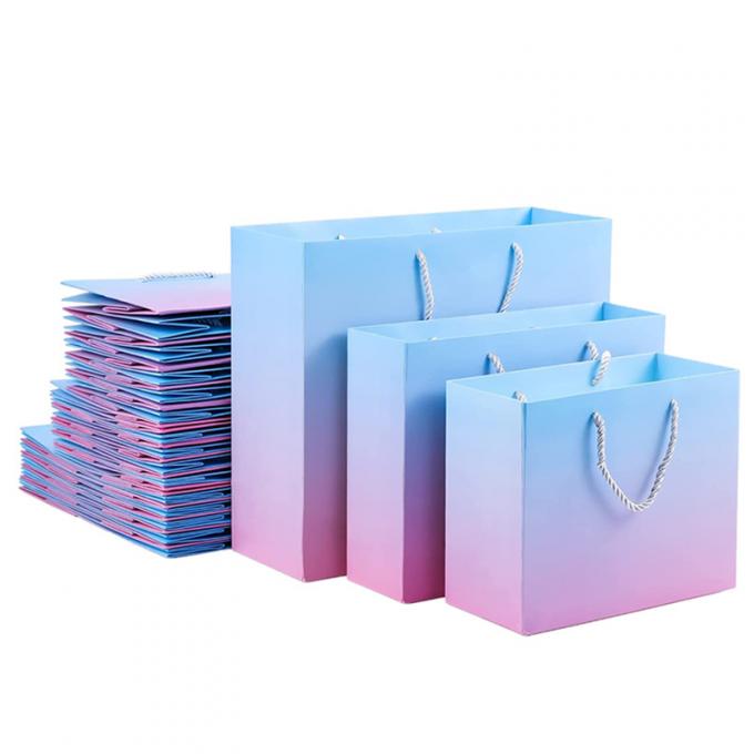 Hologrameffect Gedrukte Document Boodschappentassen met Linthandvat Pantone 2