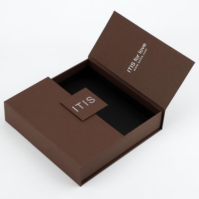 de Doos van 157g C2s Flip Top Magnetic Jewelry Packaging Hete het Stempelen SGS 1