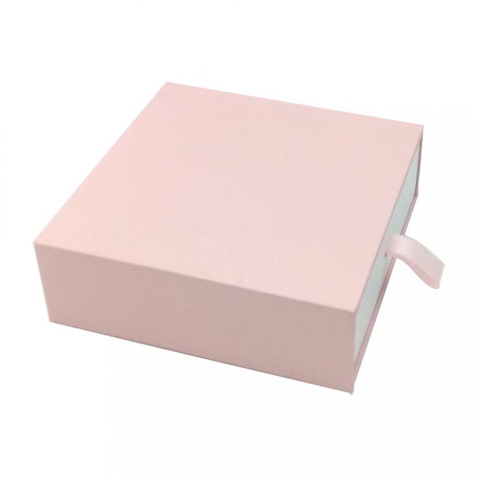 Het in reliëf maken compenseren de Harde Giftdozen CMYK 4C Roze Magnetische Doos 1