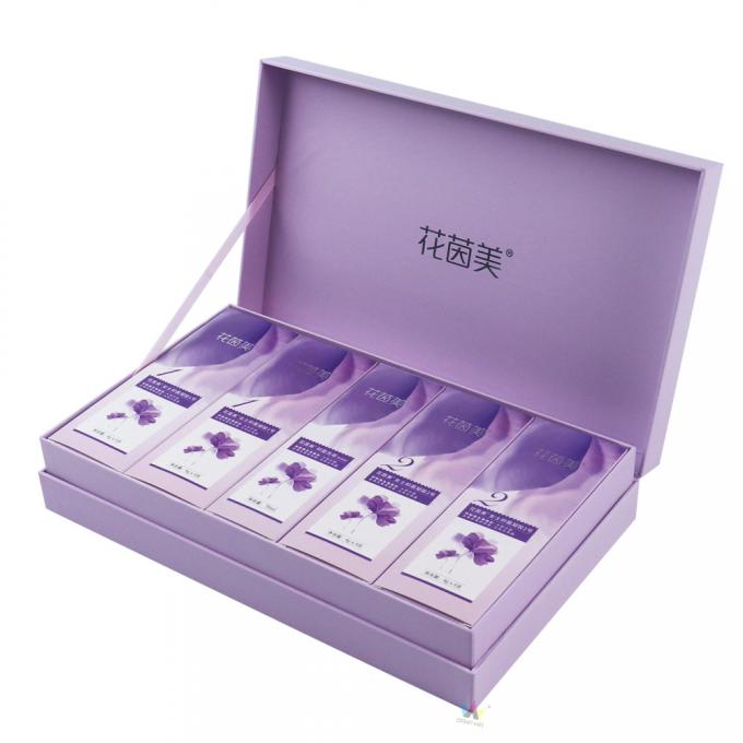 Doos die van de de Zorg de Kosmetische Gift van de Oligopeptidehuid Pantone-Kleur verpakken 1