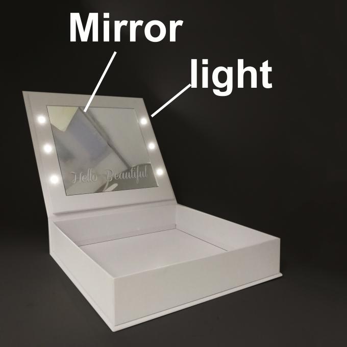 250g Art Paper Led Mirror Travel-de Verpakkende Doos van de Kartonmake-up 0