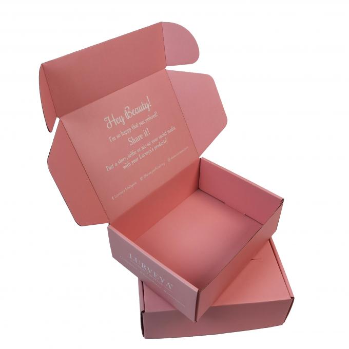 Van het Kartonflip cosmetic packaging paper box van PDF AI de Roze Waterige Deklaag 0