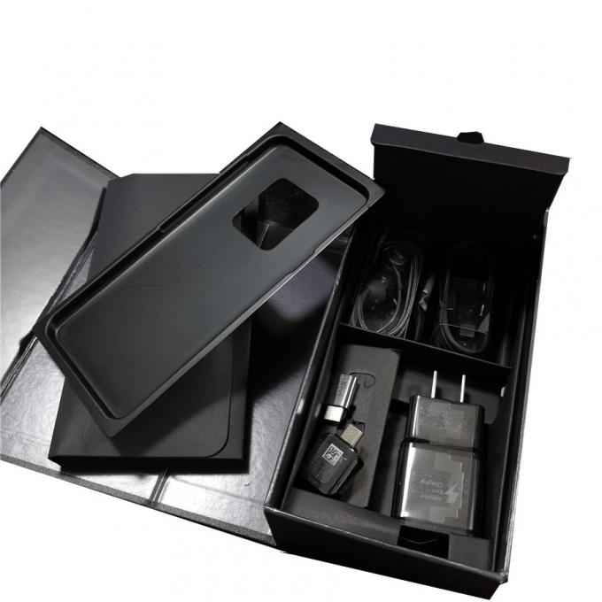 CMYK 4 die 6 Zwarte Magnetische Sluiting Smartphone Doos EVA Insert verpakken 0
