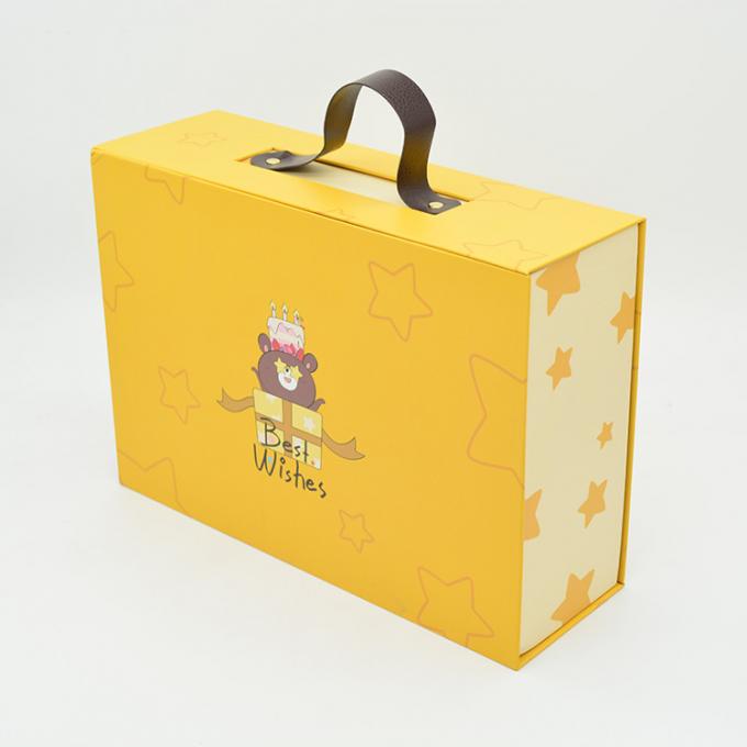 De in het groot koffer van de douaneverjaardag vormde van de de doosmagneet van de jonge geitjesgift de dozen van de het kartongift met 3d opduikt en handvatten 0