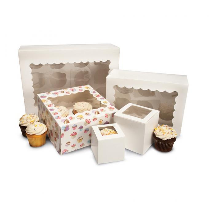 Enige Mini Kraft Paper Cupcake Cake-Dozen 2 4 6 12 Gaten voor Huwelijkskerstmis 0